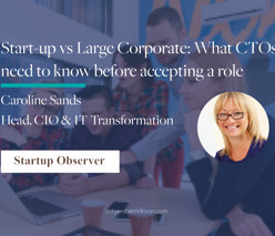 Start-up vs Large Corporate: What CTOs need to know before accepting a role